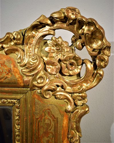 Large gilden mirror Louis XV